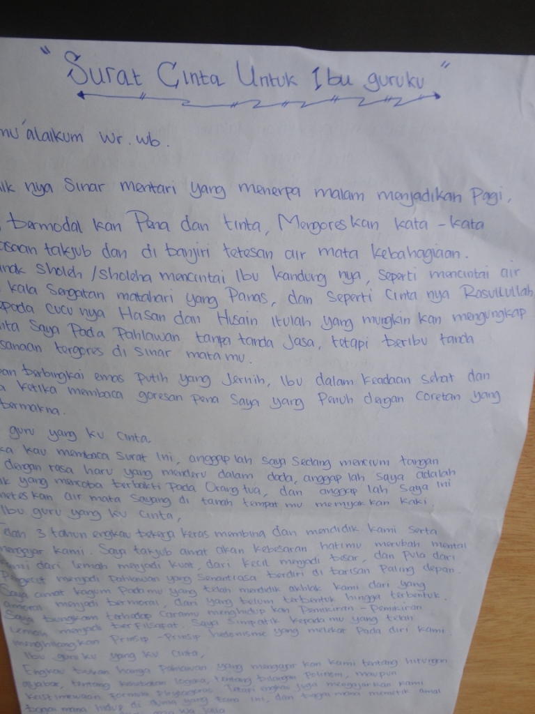 Mtsn Ngabang Lomba Mading Dan Surat Cinta Untuk Guru