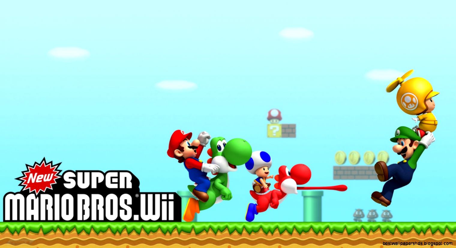 Wallpapers New Super Mario Bros Wii Hd From On The Nintendo GamesHD Wallpapers New Super Mario Bros Wii Hd From On The Nintendo GamesHD