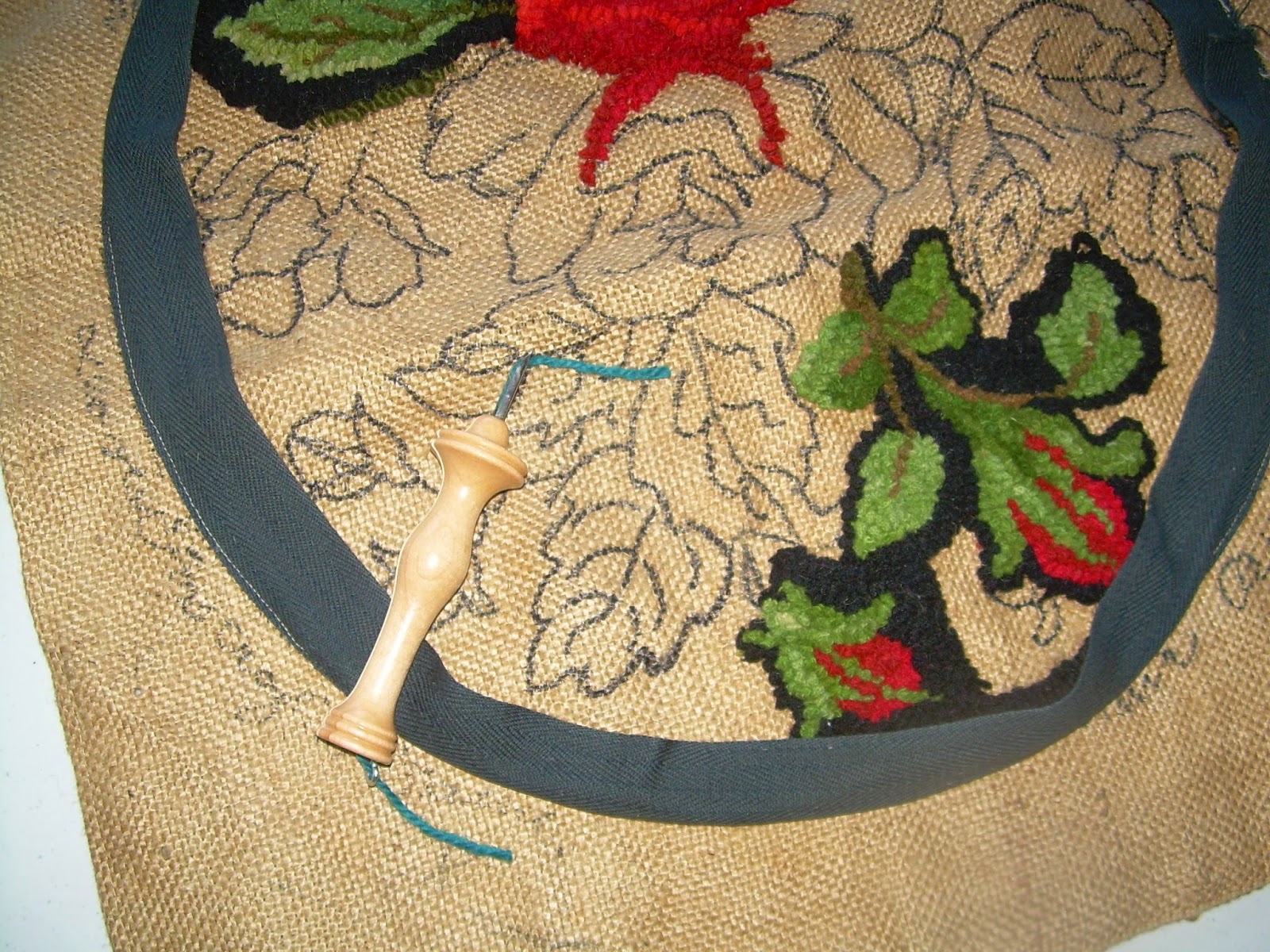 Ancient Cloth Punch Needle Rug Hooking