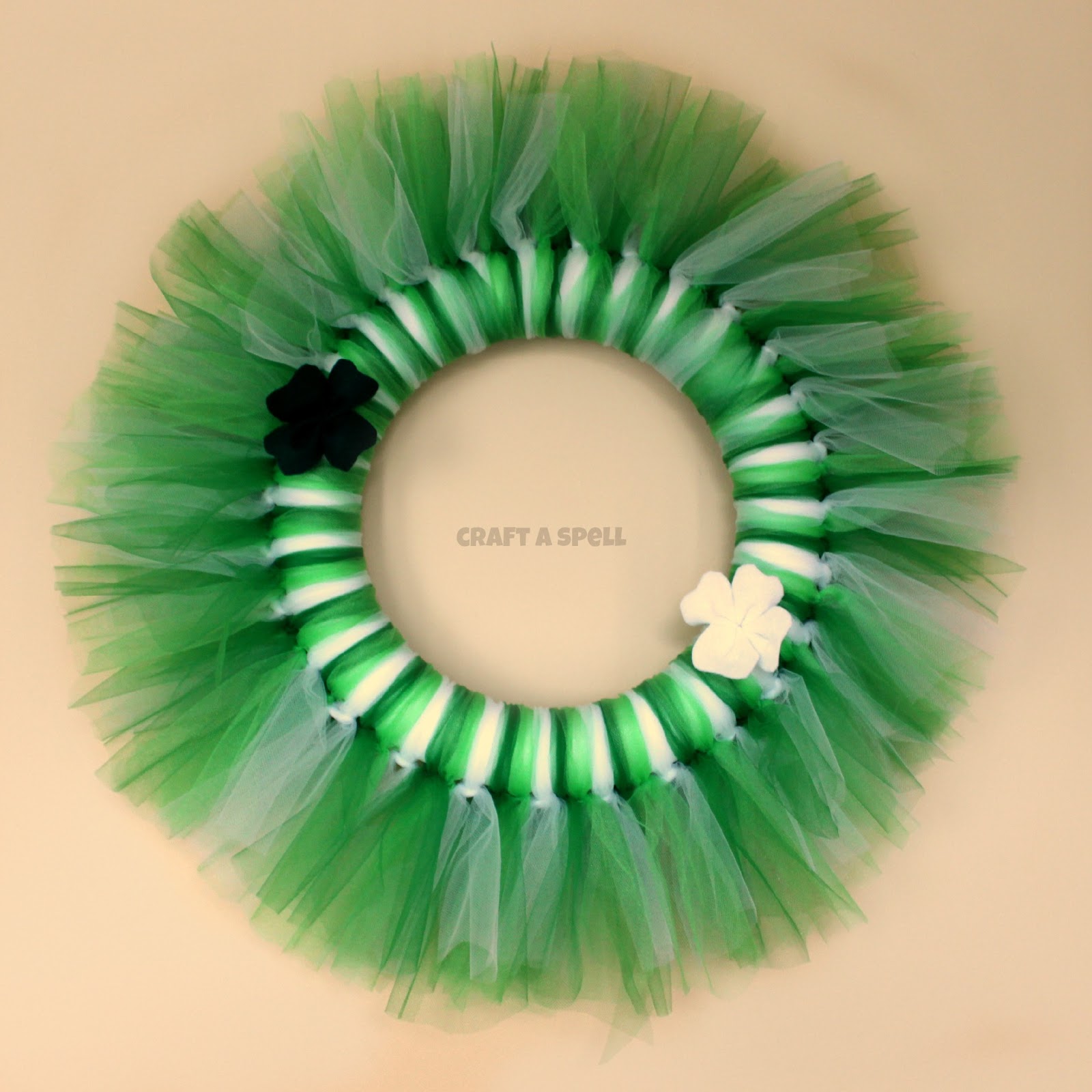 Craft A Spell St. Patrick's Day Tulle Wreath