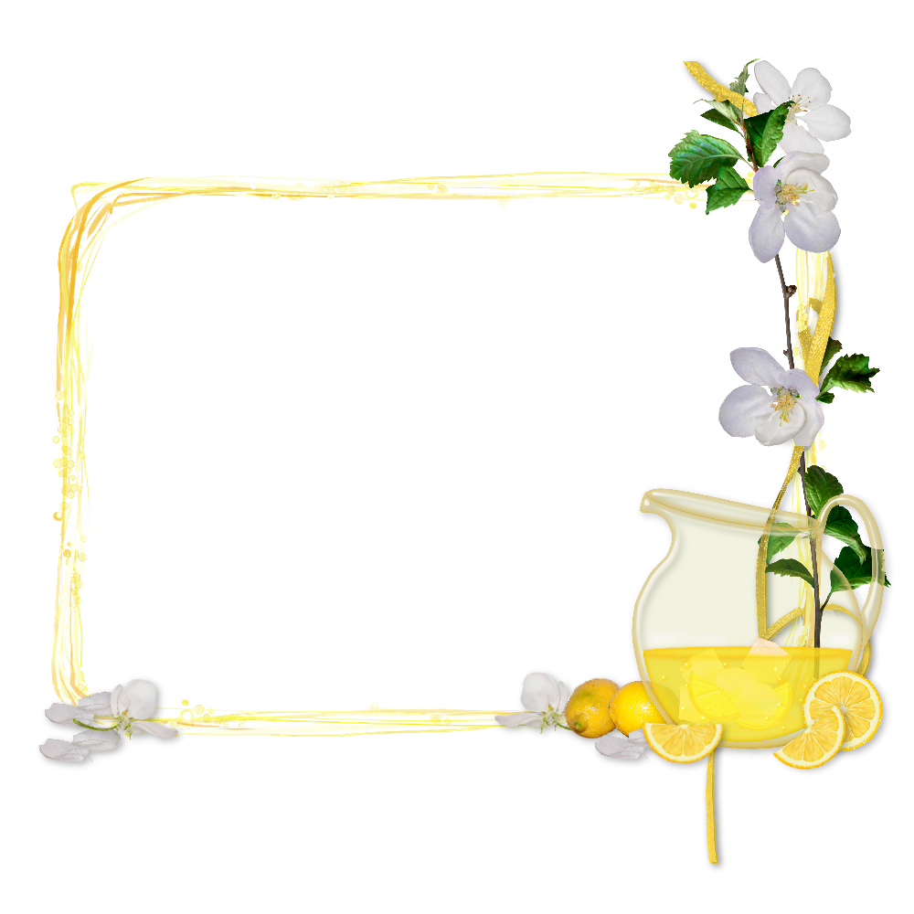 Kaci's Kits and Kadoodles Make Lemonade freebie cluster frame & extras