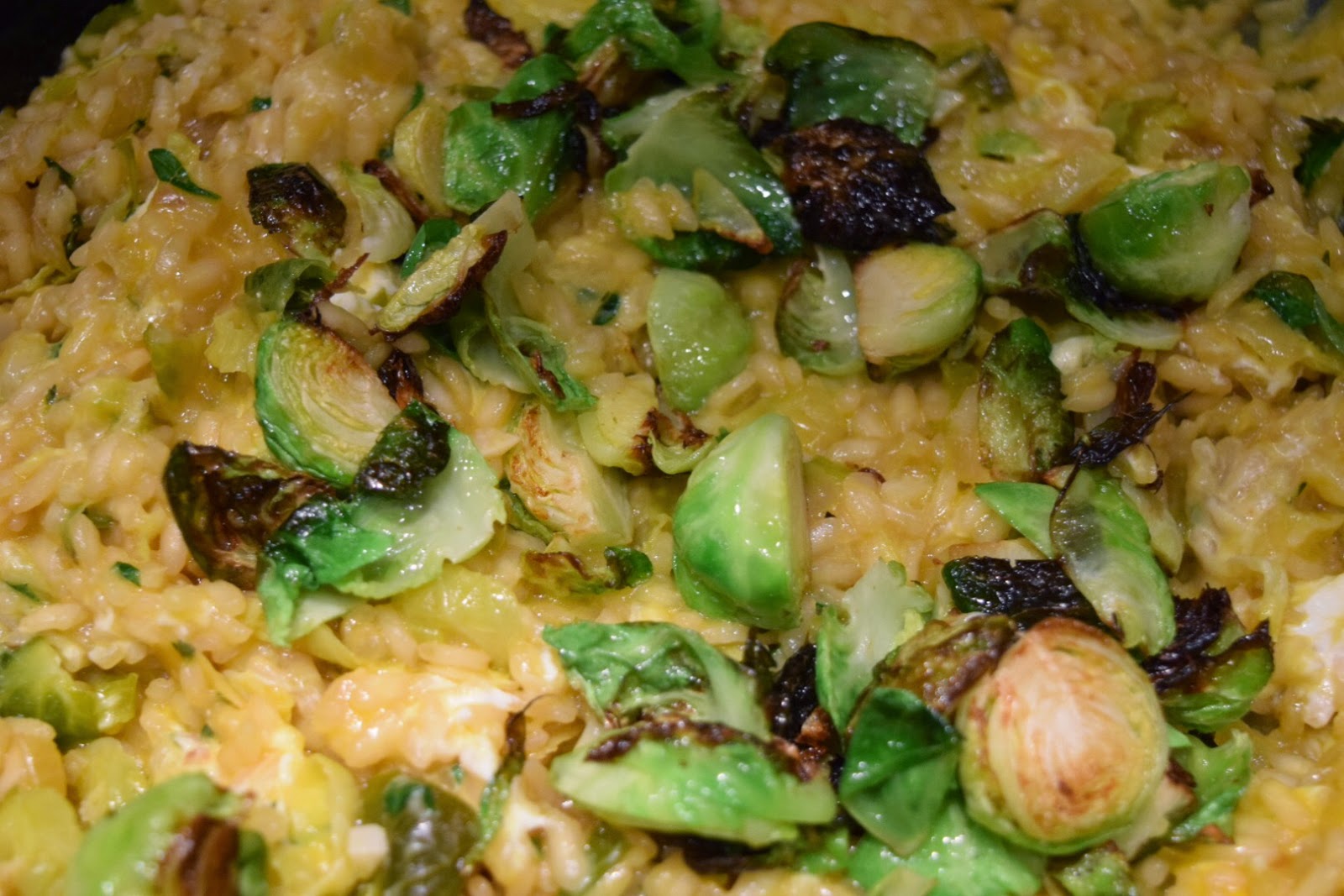 Weekday Gourmet Recipe (Re)creation Ottolenghi's Brussels Sprout Risotto