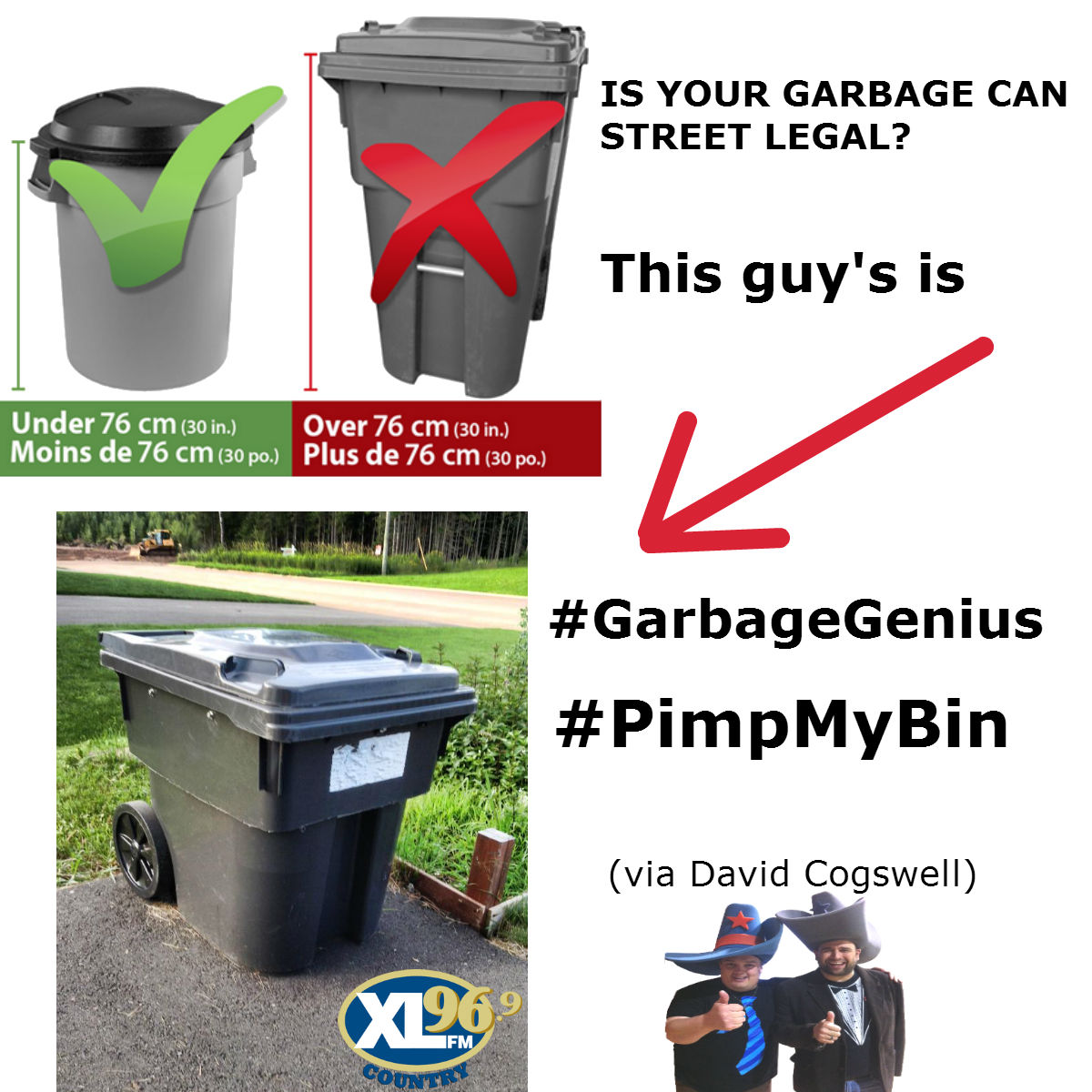 HEADS UP GARBAGE CAN MASTER CRIMINALS ILLEGAL GARBAGE CAN DEADLINE