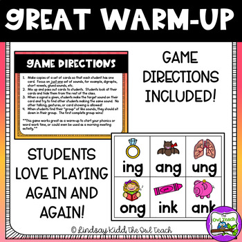 Grade K-3  Warm up games