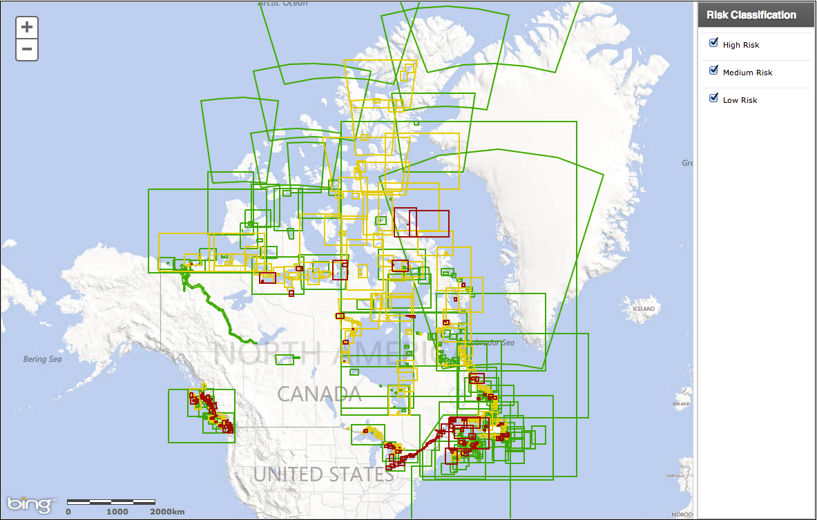 GeoGarage blog Canadian Hydrographic Service Levels of Service
