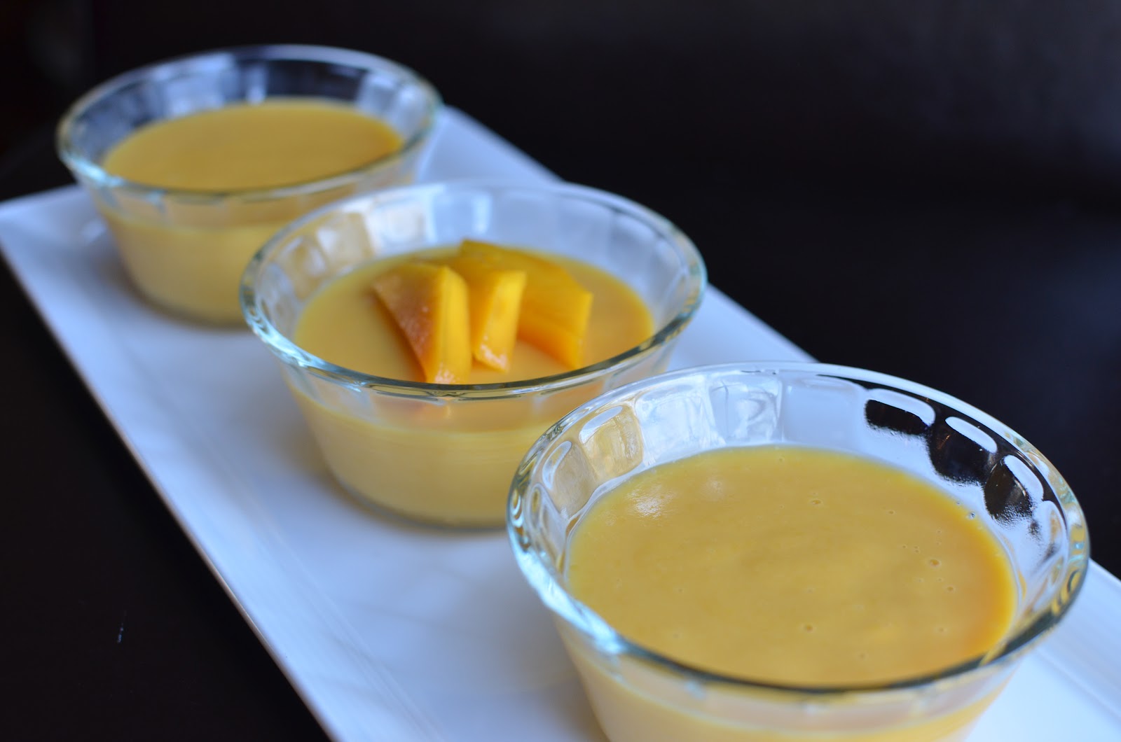 Playing with Flour Mango pudding