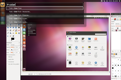 HUD menu unity 2D ubuntu 12.04