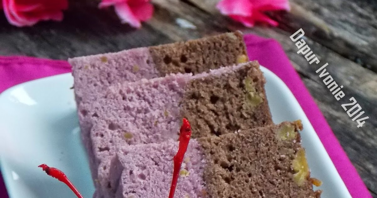 Cooking with Heart Brownies Kukus Ubi Ungu