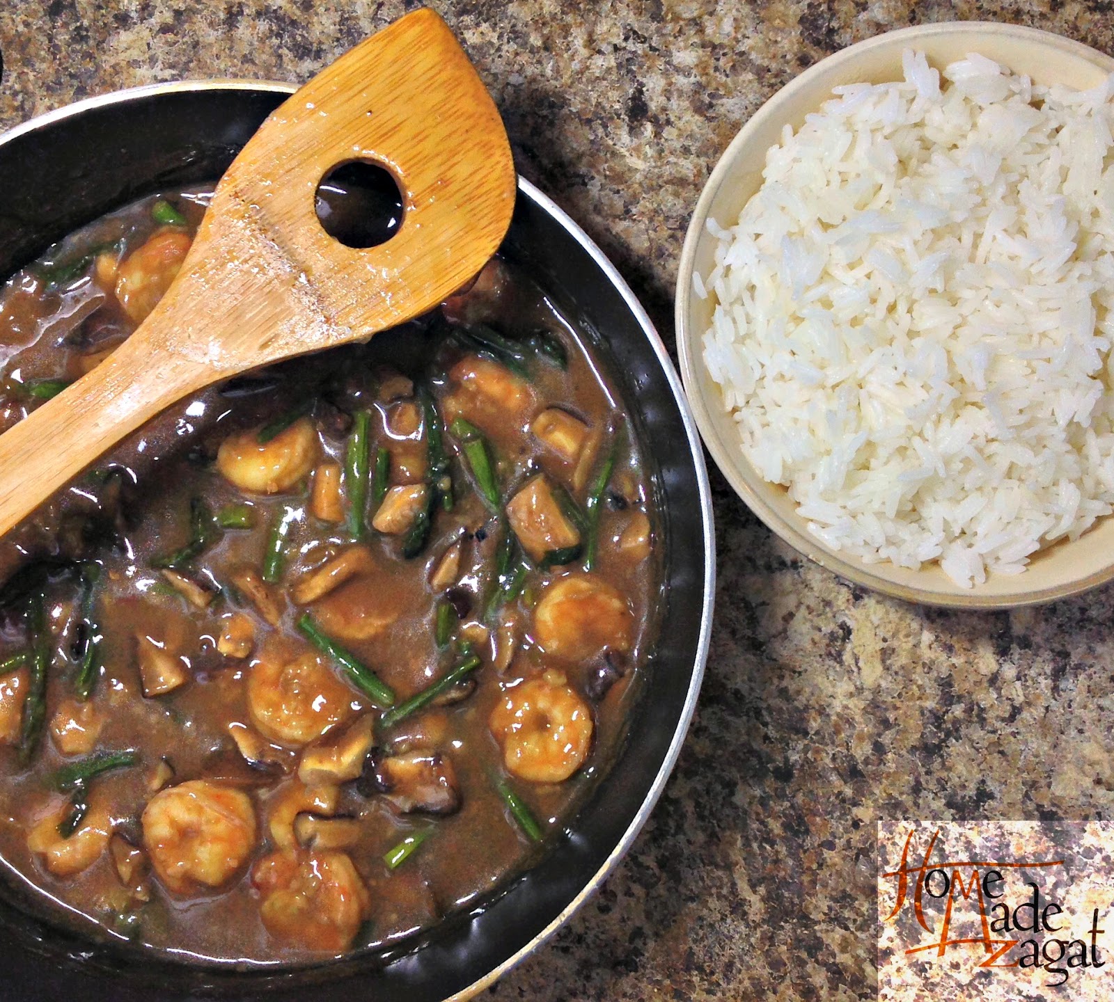 Asparagus, Shiitake and Shrimp Publix Apron Recipe Cards Home Made Zagat