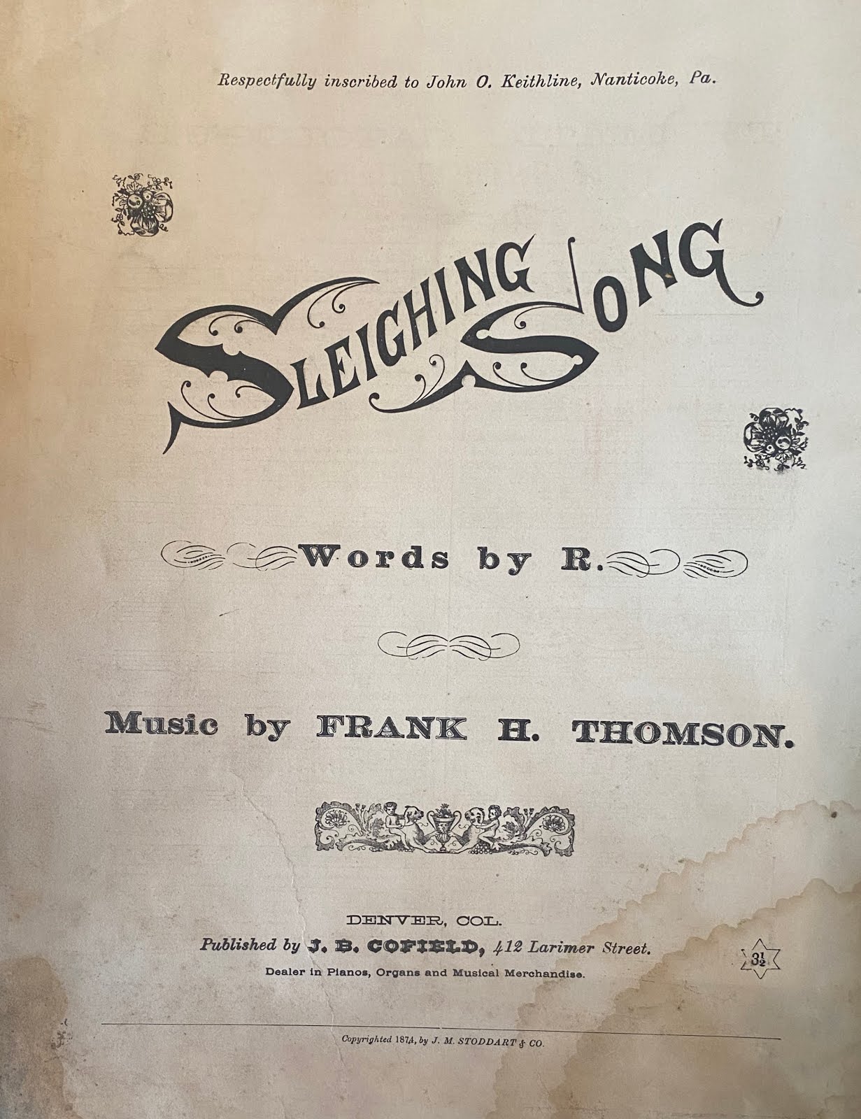 Elk Bugles Profile Colorado sheet music collector Tom Merry