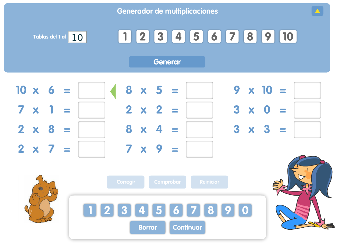 GENERADOR DE MULTIPLICACIONES