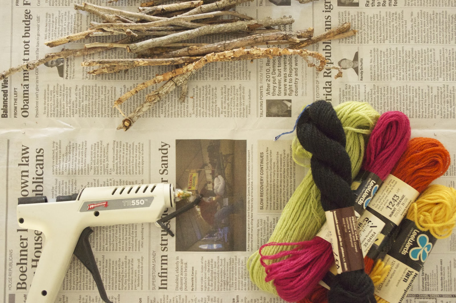 turquoise violets DIY Yarn Letter Ornaments