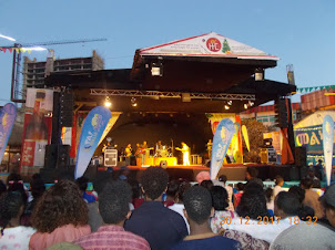 A House-Full crowd watching the Amharic rock concert.