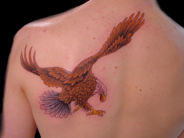1. Eagle Tattoo Designs for Men - wide 3