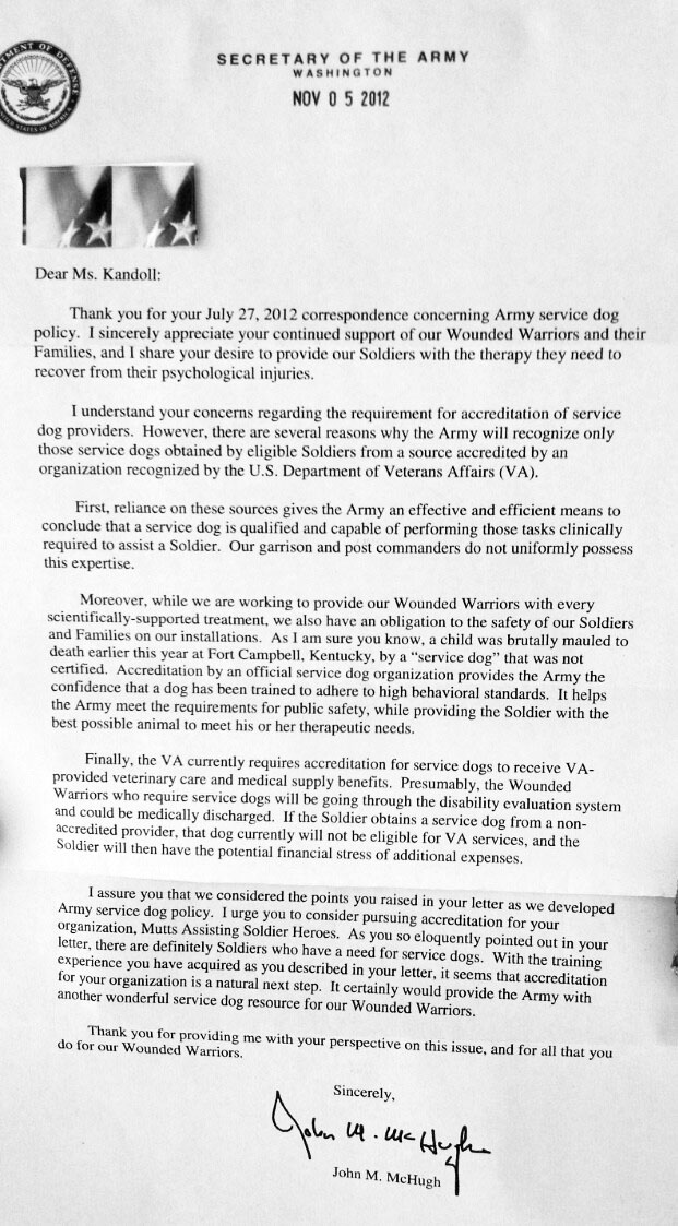 Dog Law Reporter: Secretary of the Army Affirms Outsourcing of ... Dog Law Reporter: Secretary of the Army Affirms Outsourcing of ...