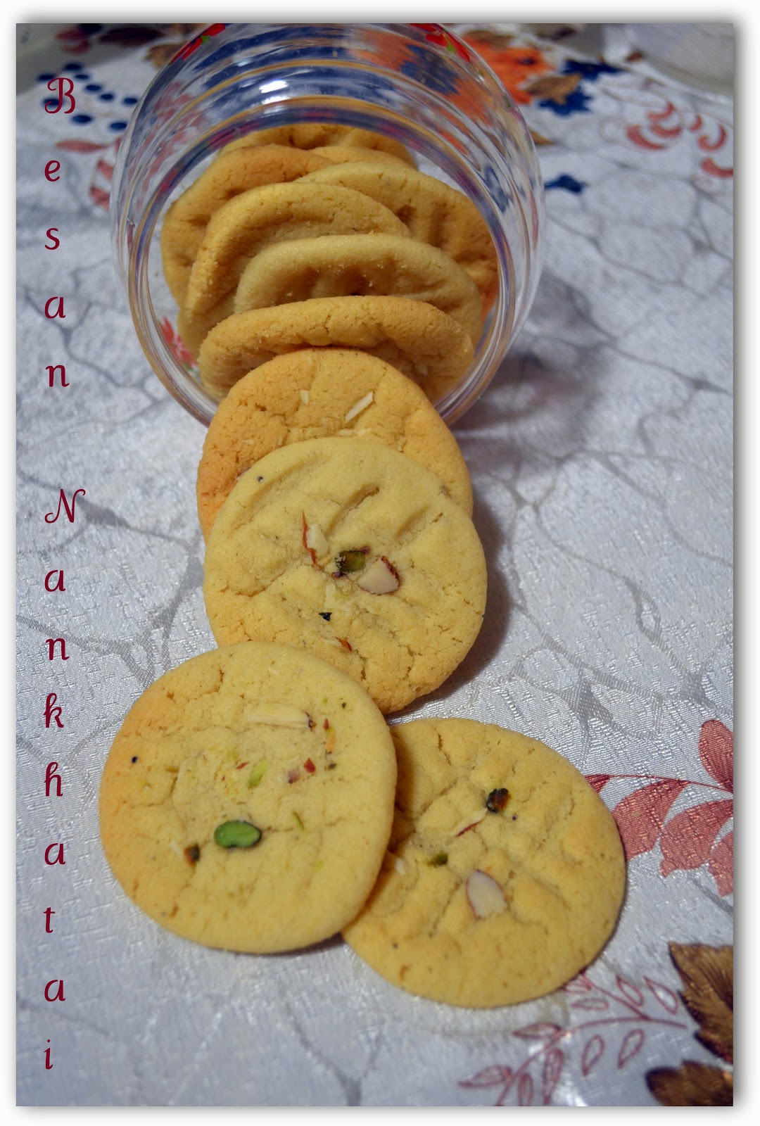Besan Nankhatai/Gram Flour cookies Nalini'sKitchen