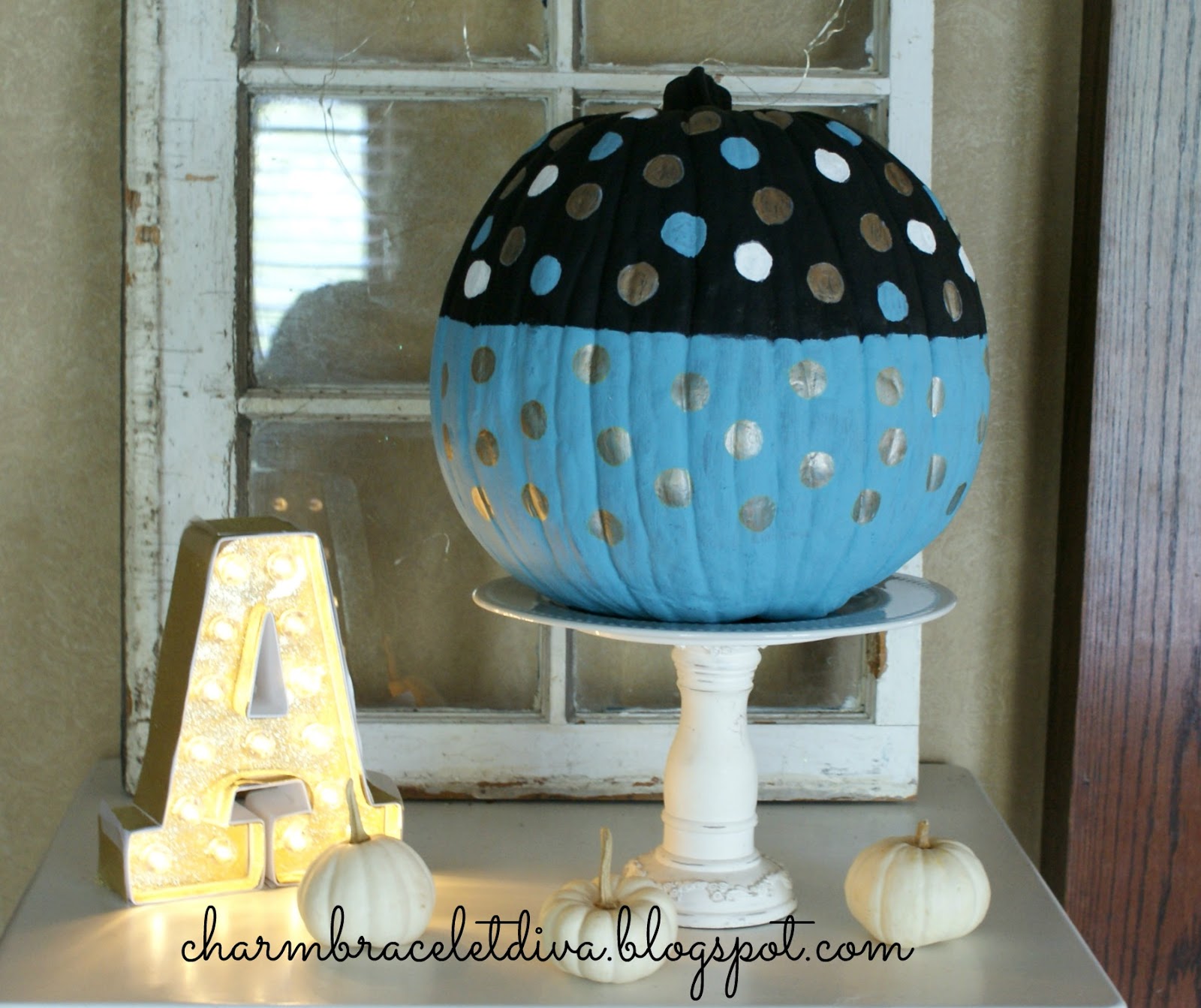 Our Hopeful Home How to Paint Faux Pumpkins Polka Dot Tips and Tricks