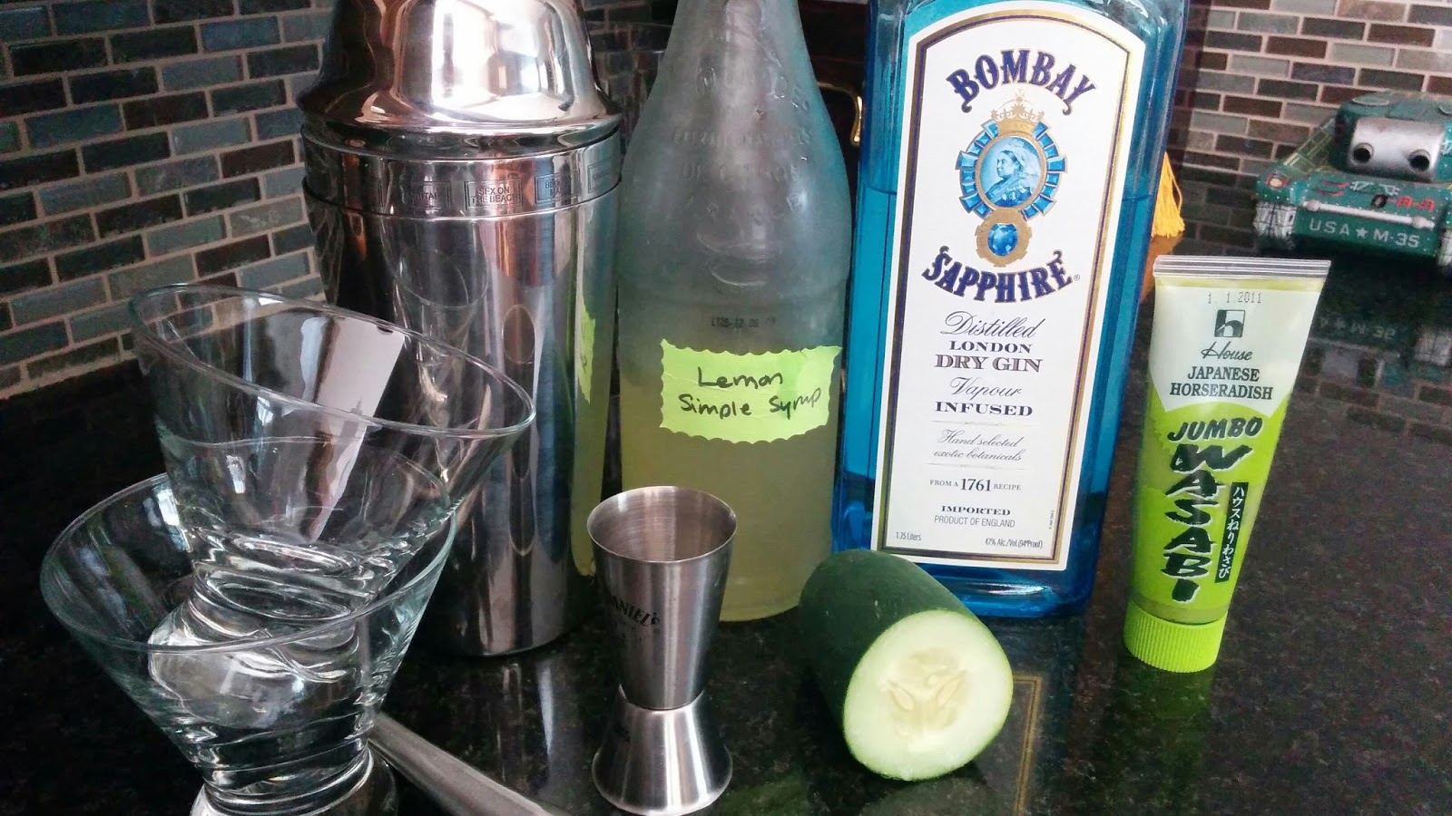 Got it, Cook it Cucumber Wasabi Martini