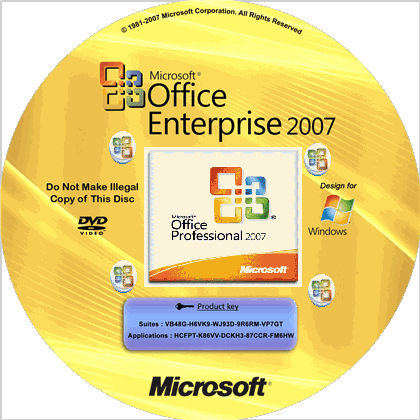 MS Office Enterprise 2007 Working Serial & Product Key