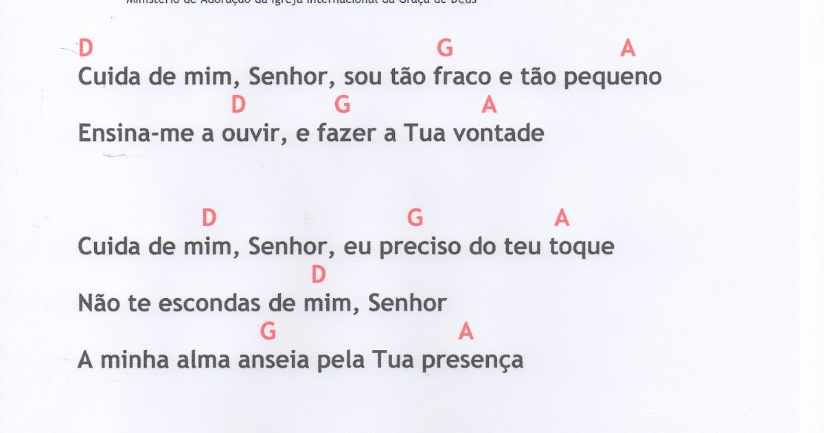 Carlos Xavier Cifras Gospel Cuida de mim