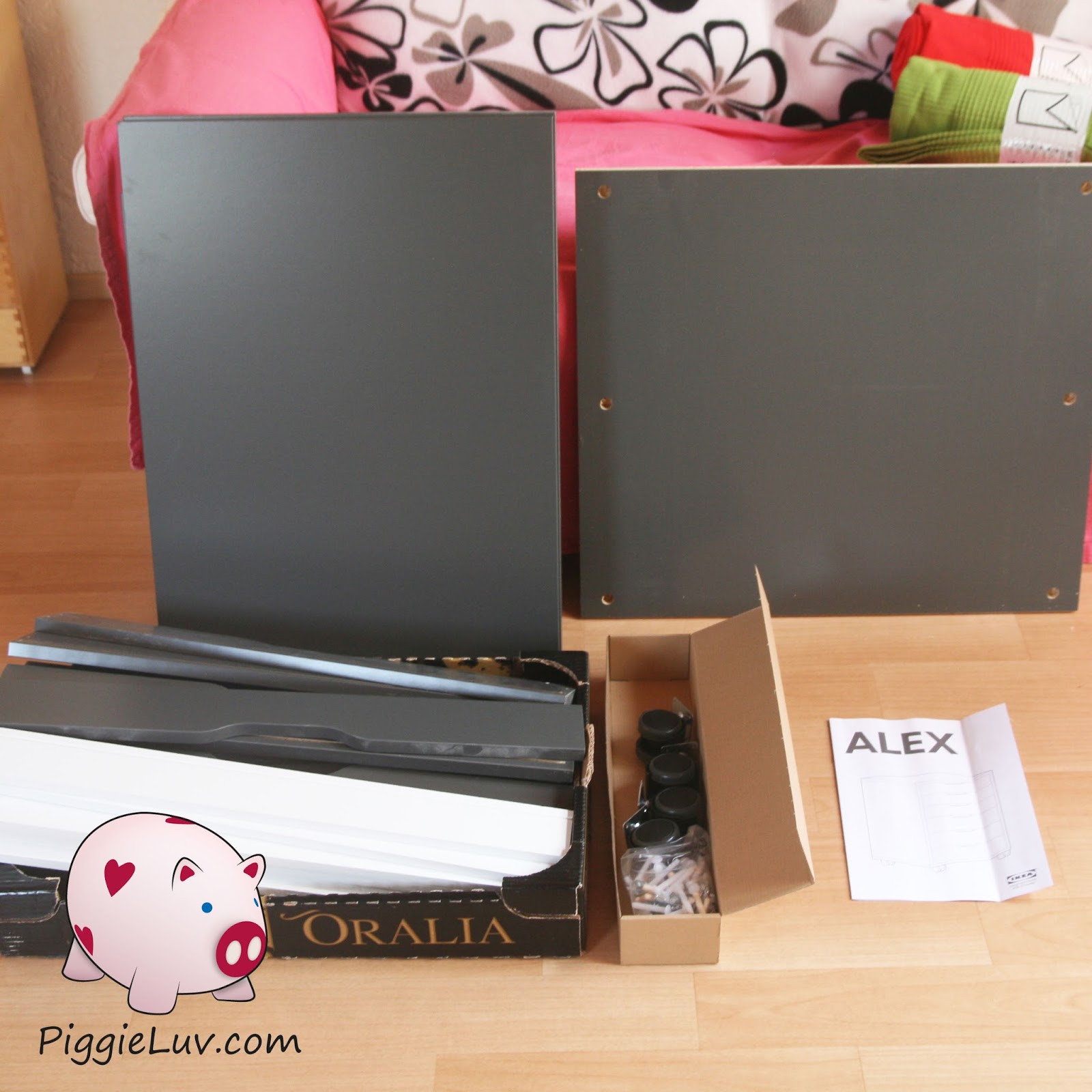 PiggieLuv Ikea Alex for nail polish storage!