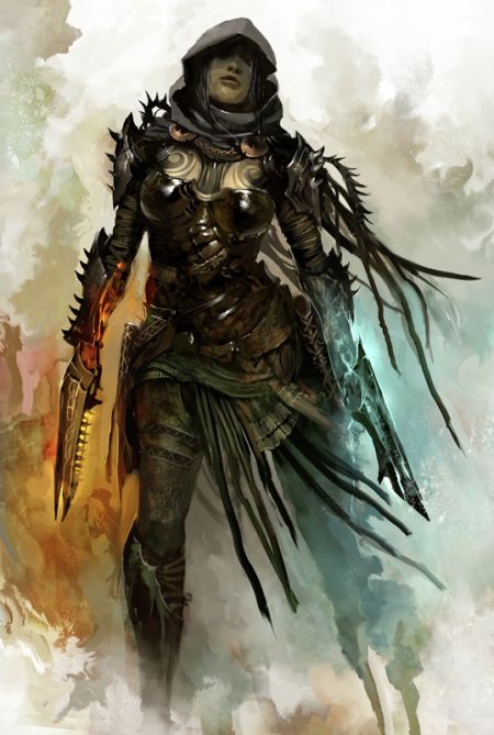 Kekai Kotaki ilustrações arte conceitual fantasia mulheres
