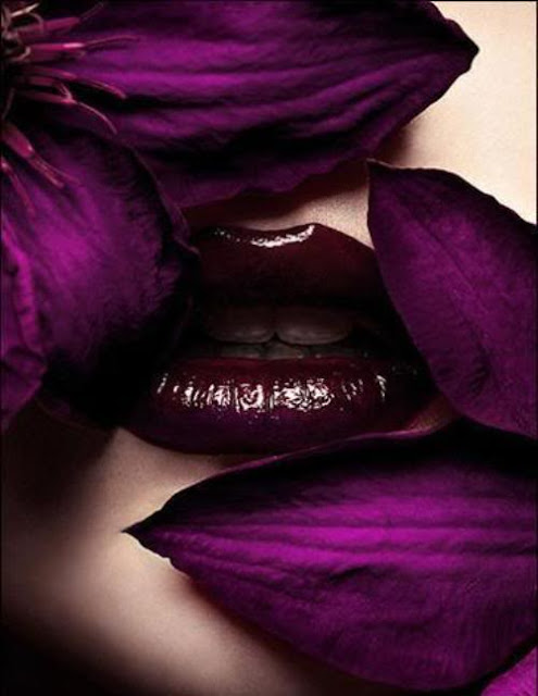 Hot Purple Lip Makeup