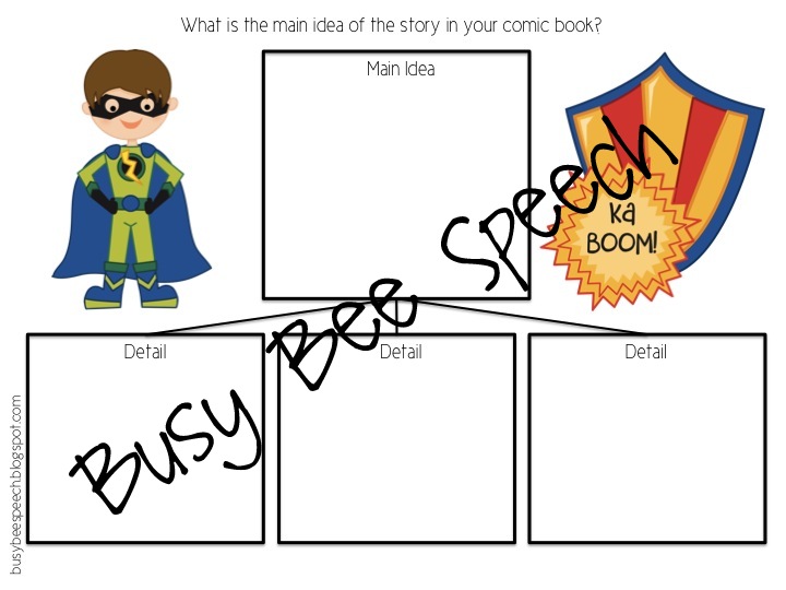 Busy Bee Speech Superhero Comic Book Companion Pack!