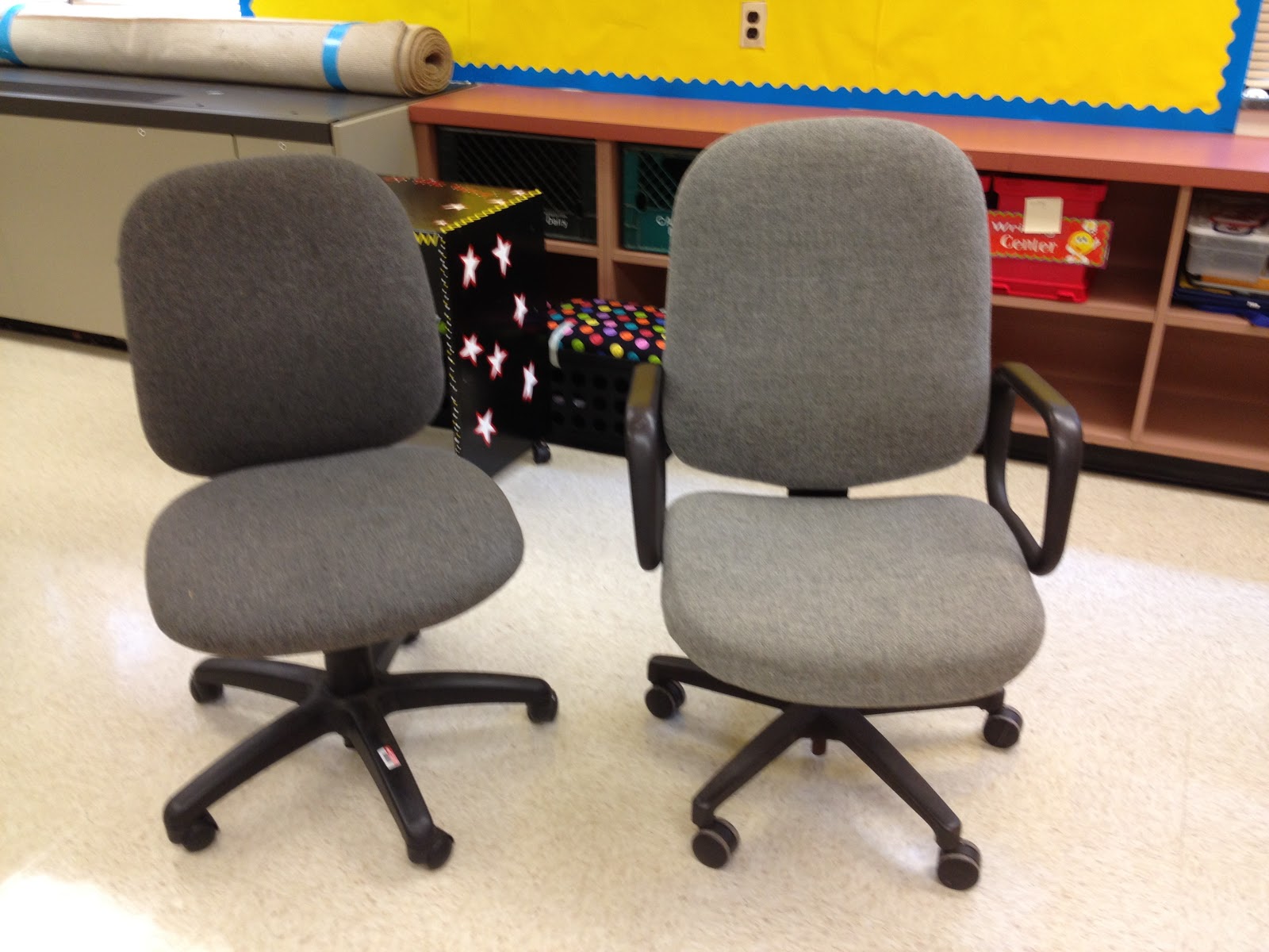First Grade Spies Teacher Chair Makeover!