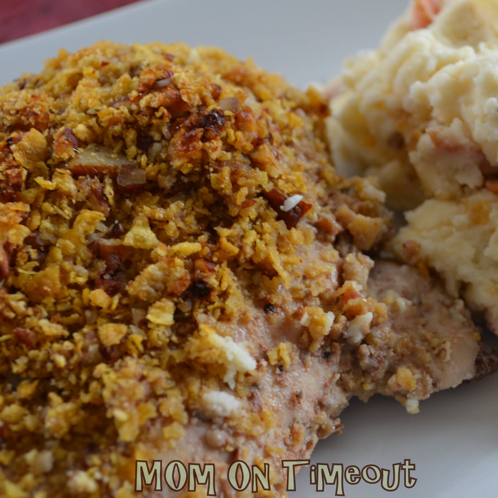 Pecan Crusted, Bleu Cheese & Bacon Stuffed, Chicken Breasts {Recipe