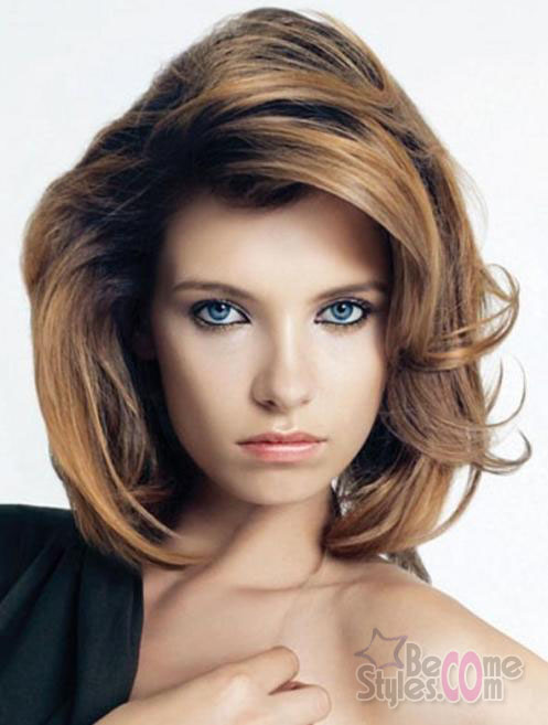shoulder length layered bob hairstyle 2013