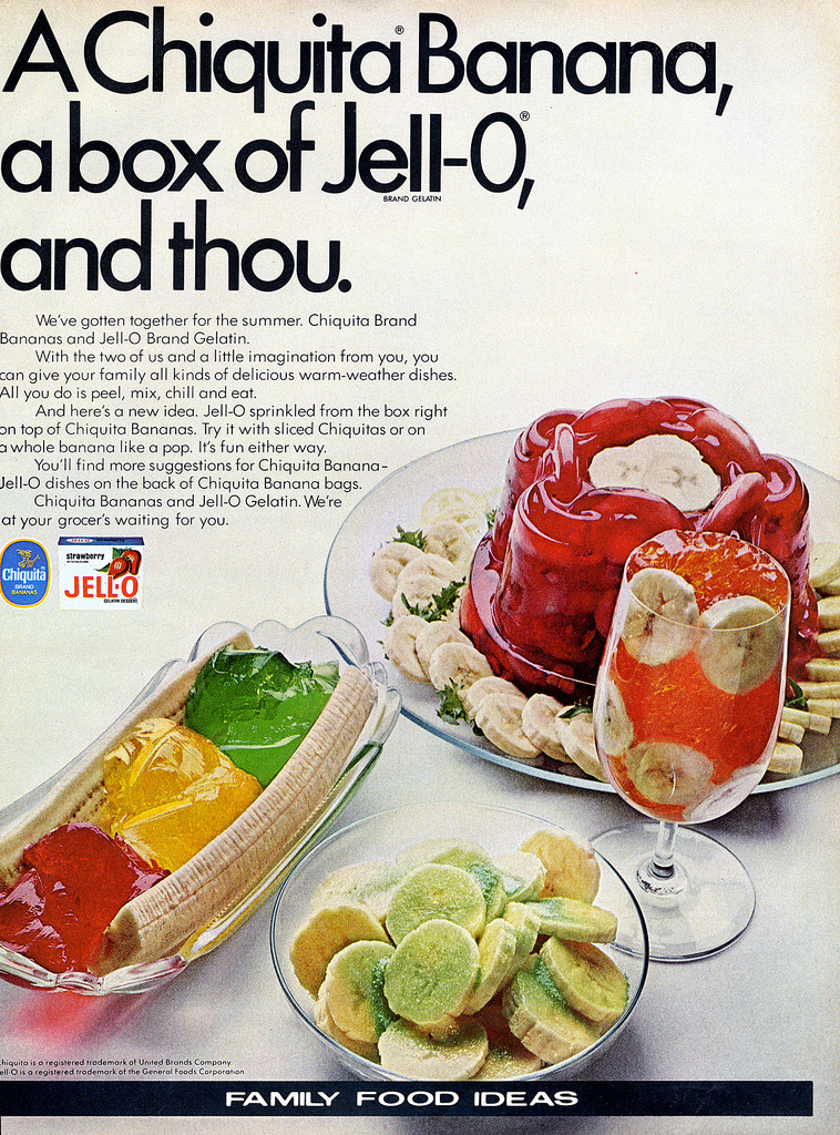 Kitchen Historic JellO and Chiquita Bananas