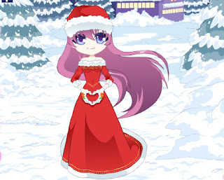Juego de vestir a la muñeca del corazón en navidad Juego de vestir a la muñeca del corazón en navidad