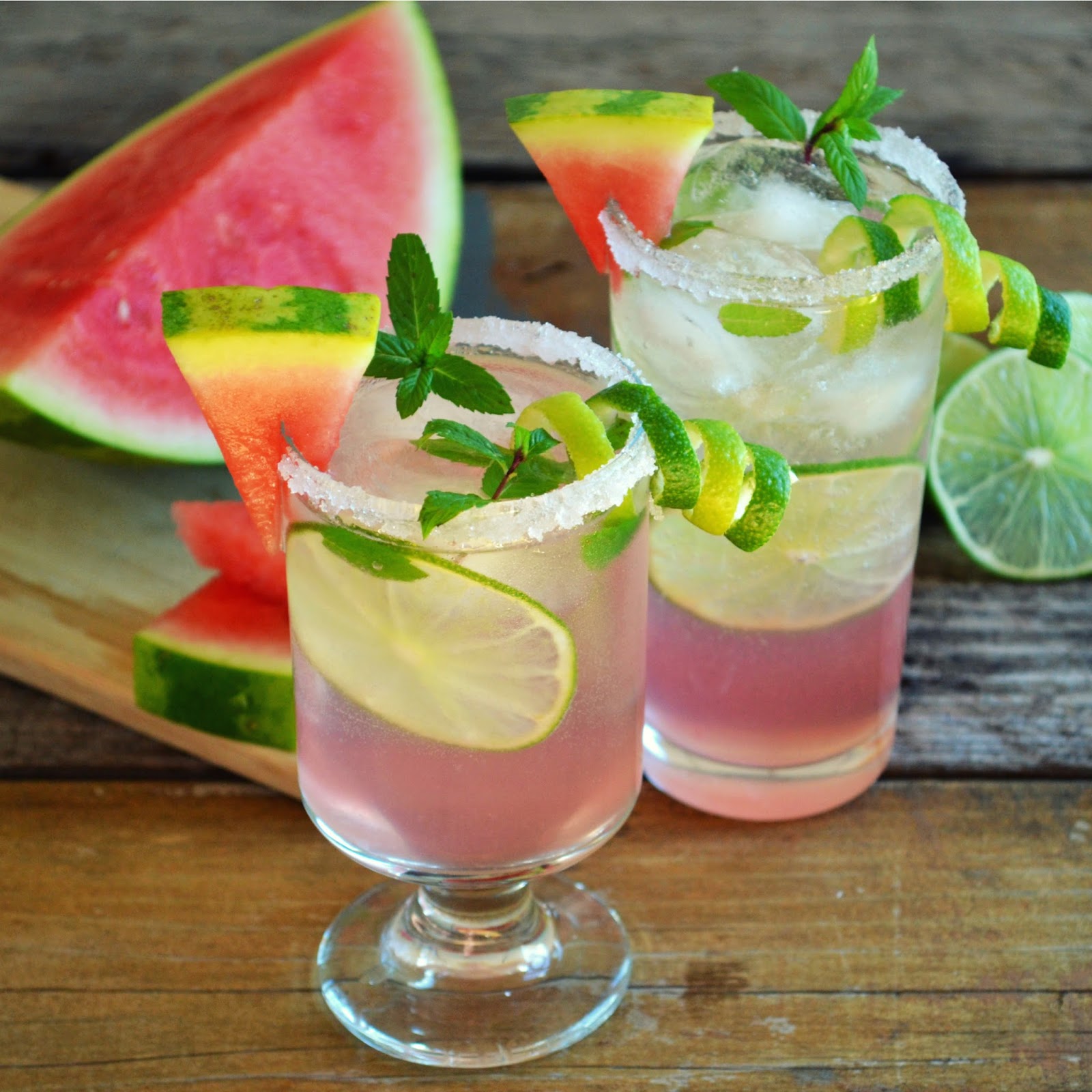 A Red, White & Green Cocktail (watermelon shrub)