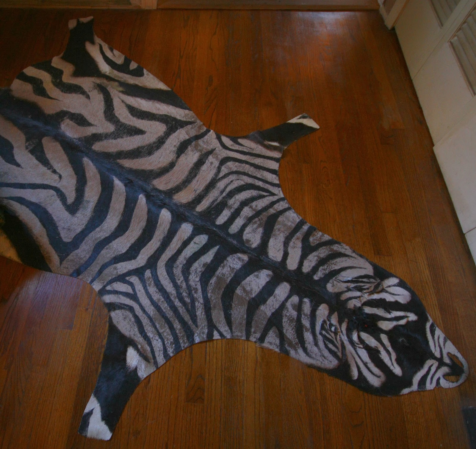 The Glam Nomad Zebra Rug DIY