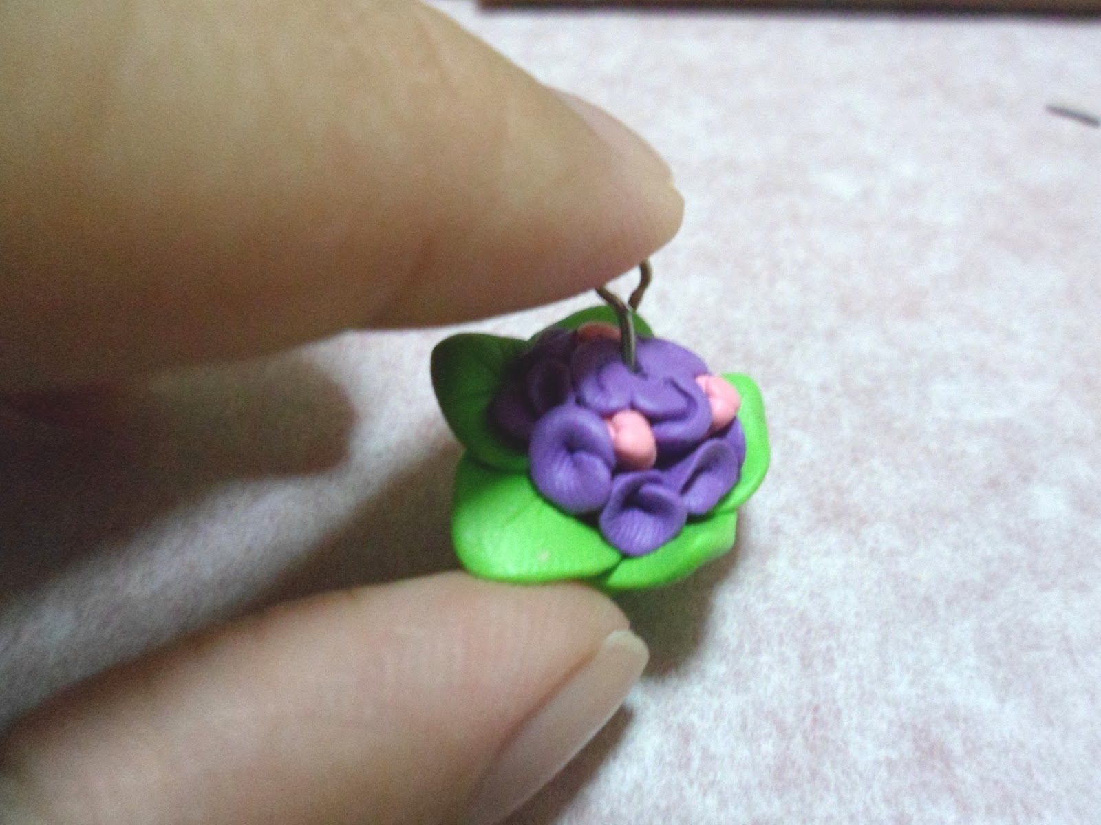 Geraldine Cassandra Flower bouquet clay tutorial