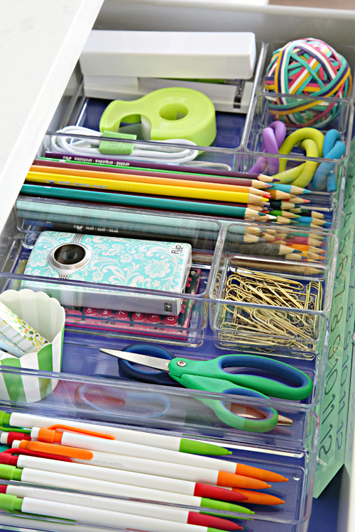 Four Days & Four Drawers Mini Organizing Challenge School Supply
