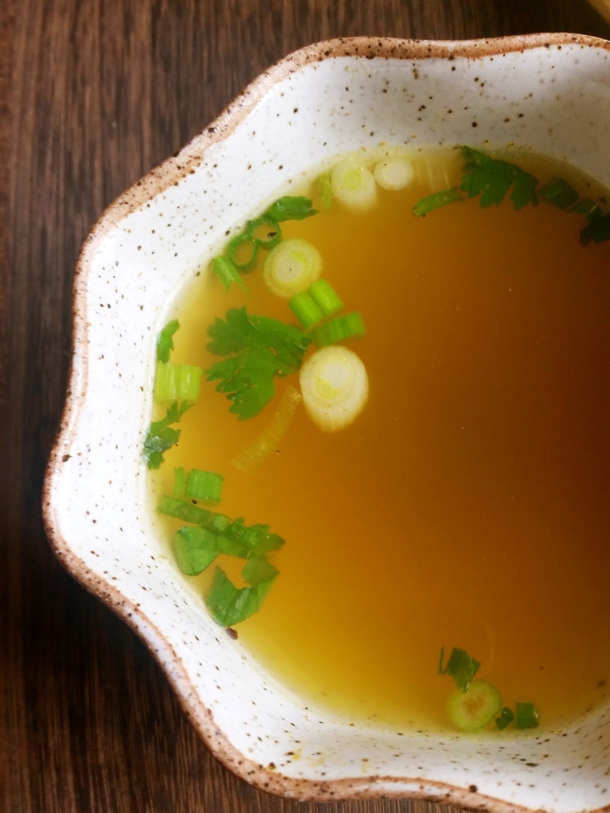 Red Kitchen Recipes Bone Broth with Asian Herbs in the Slow Cooker