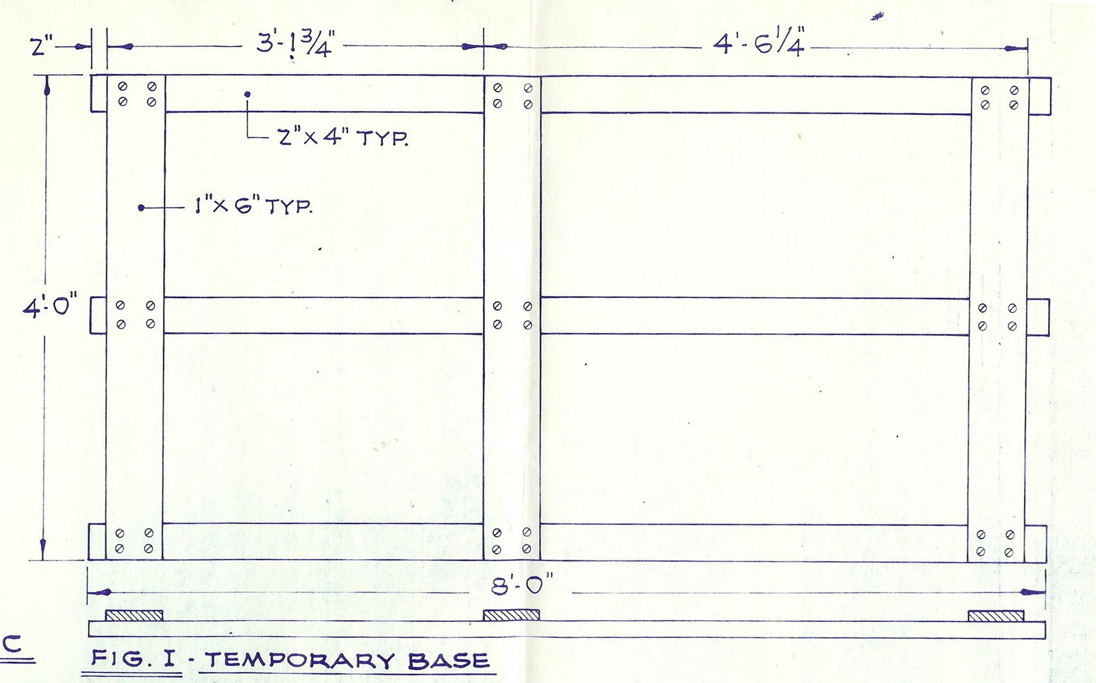 the original Optimist Pram blueprints that were issued by the Optimist 