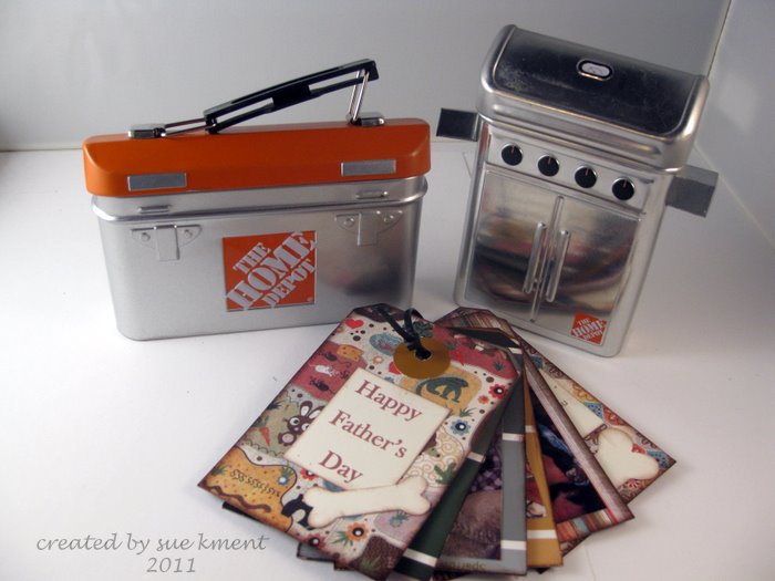 Sue's Stamping Stuff Father's Day Mini in Home Depot gift card holder!