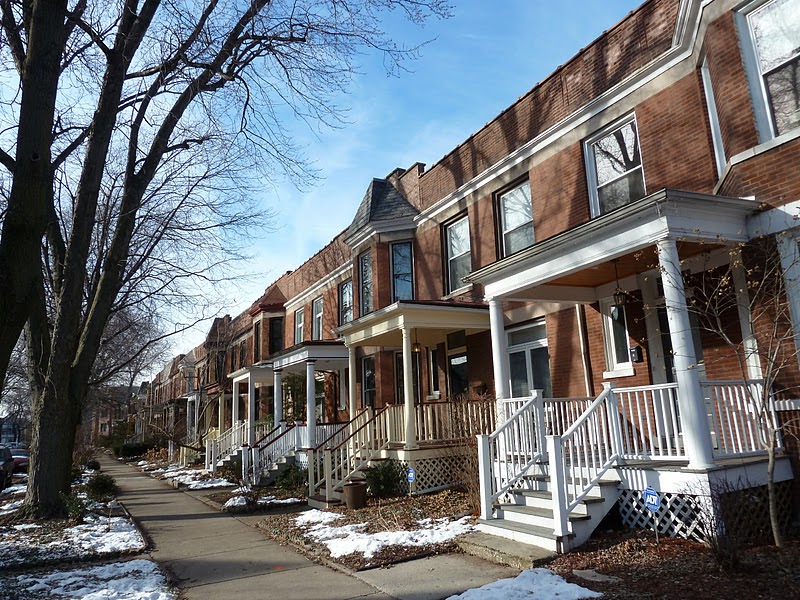 The Chicago Real Estate Local Something unique Roscoe Village row houses