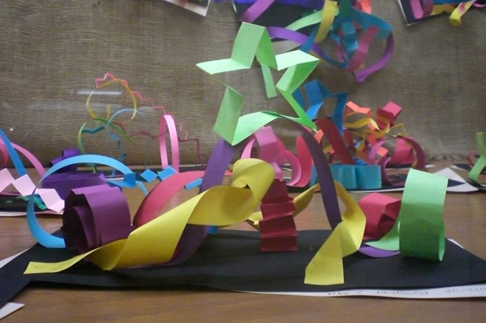 Art with Mrs. Hurley Paper Sculpture