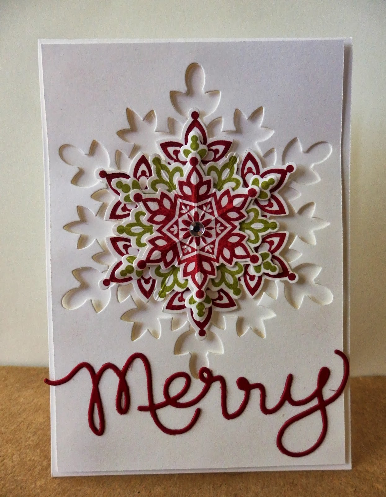 Felicity's Craft Corner: Snowflake Cards