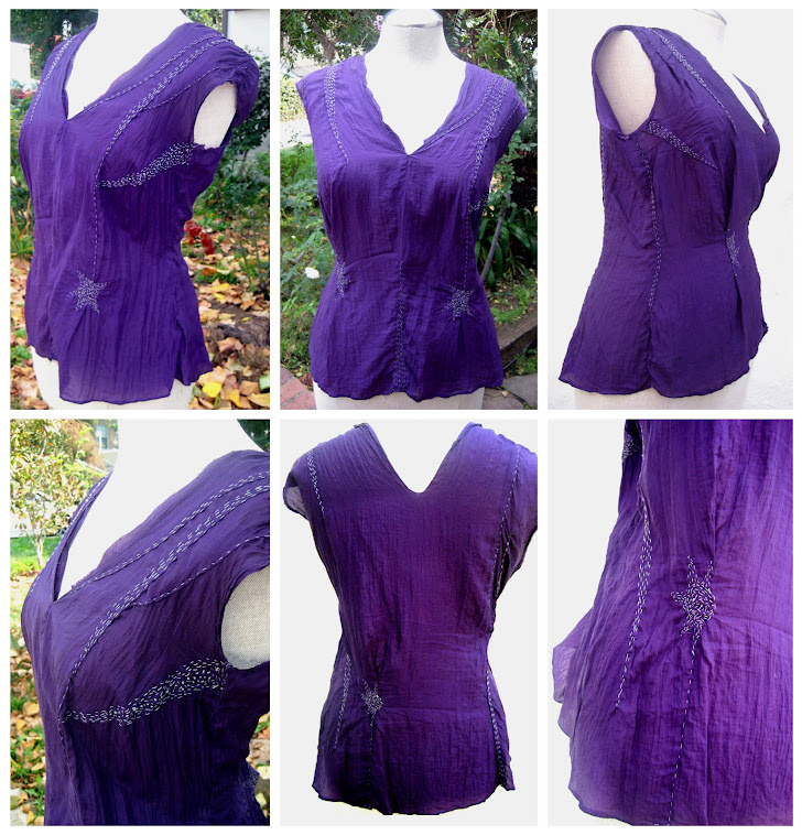 Purple Silk Top