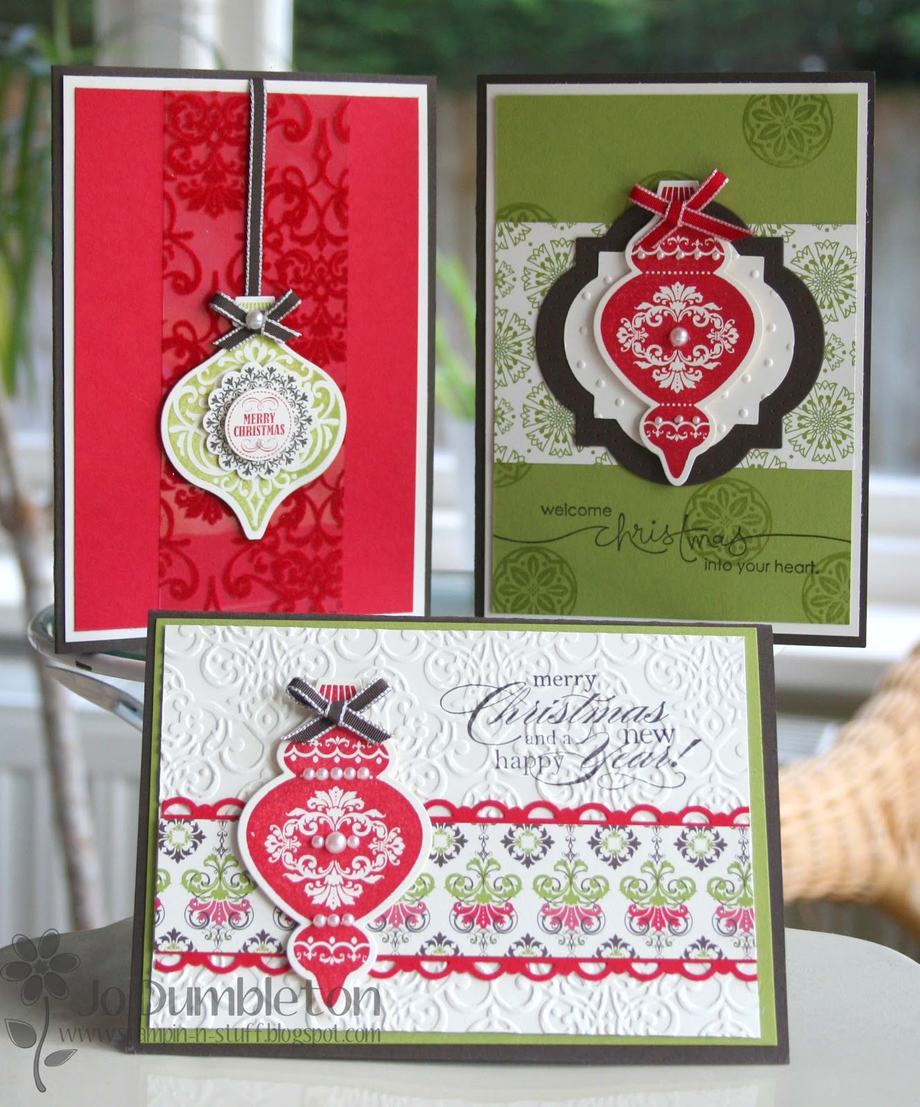 Stampin' 'n Stuff Ornament Keepsake Bundle Class Cards