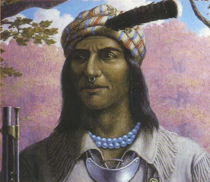 American Indian's History and Photographs Shawnee Chief Tecumseh in
