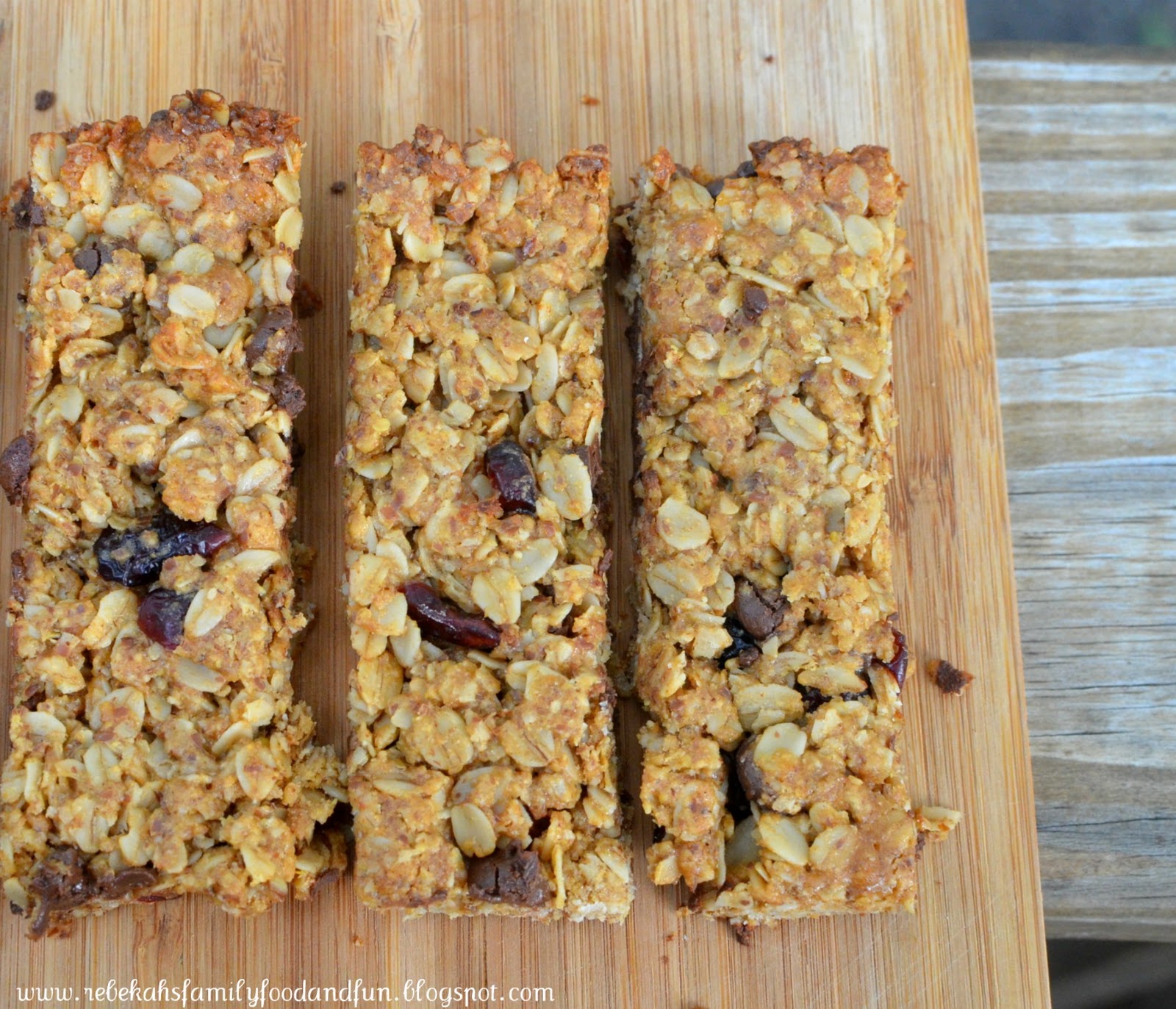 Family, Food, and Fun Peanut Butter Granola Bars