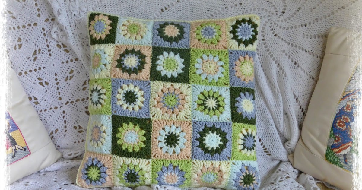 Yellow, Pink and Sparkly Spring Greens Cushion Cover