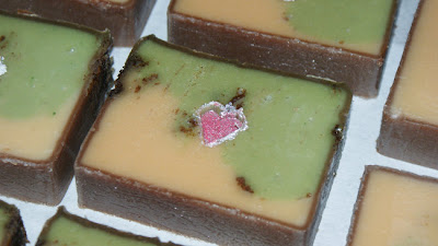 DIY Hand Stamped Valentine's Day Soaps - Homemade Valentine's Day Gift Idea - Creative Ways to Use Stamps and Mica to Decorate Your Cold Process Soaps
