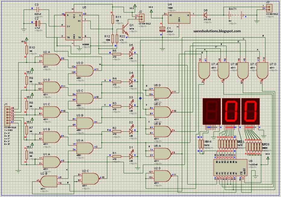 Saeed's Blog Digital Water Level Indicator (without microcontroller)